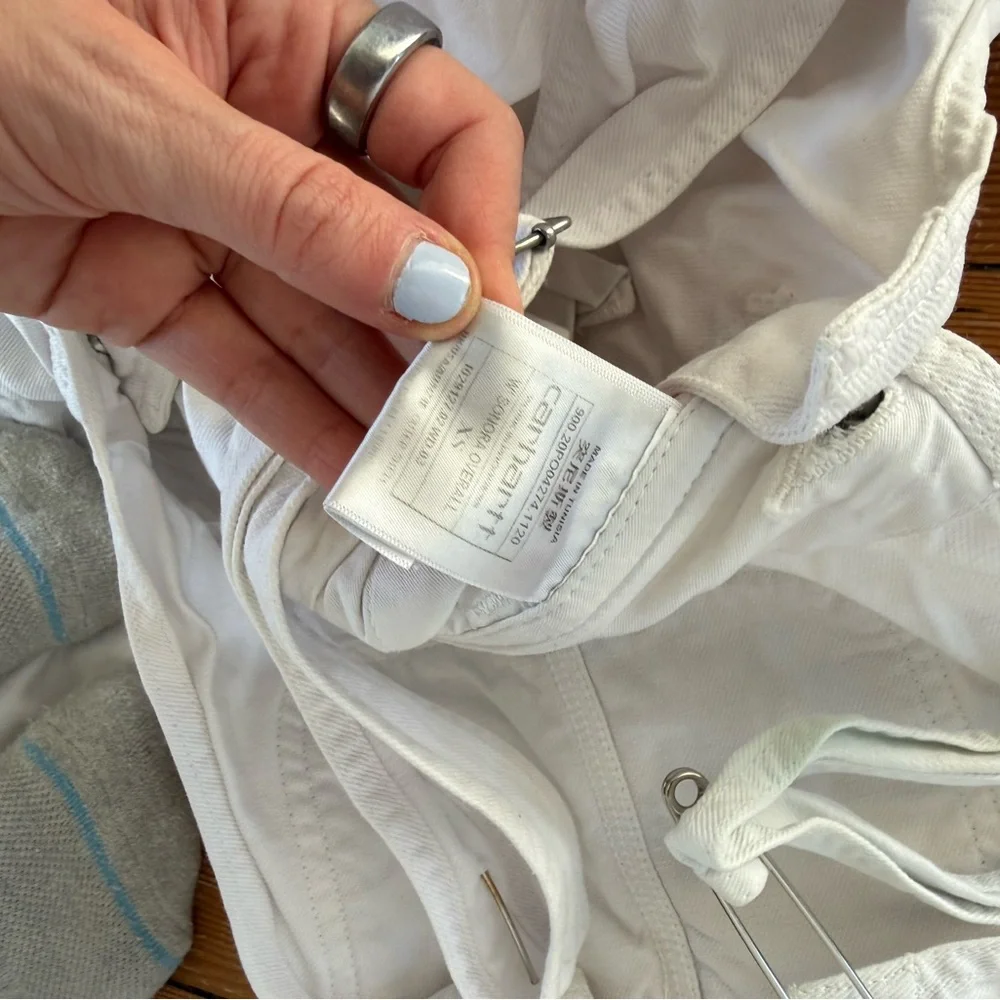 Carhartt WIP White Sonora Denim Overalls - Picture 5 of 5